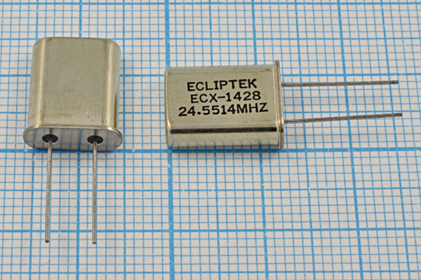 24551,4 \HC49U\S\\\EU[HC49U]\1Г (ECLIPTEK) --- Кварцевые резонаторы (пьезокерамические, диэлектрические, ПАВ (SAW), резонаторы из других пьезоматериалов)