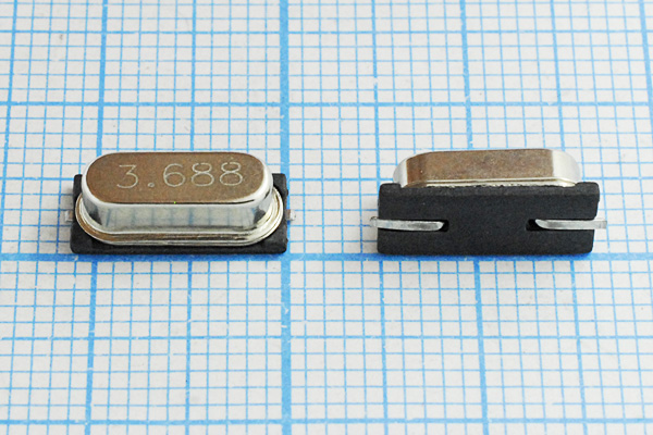 3688 \SMD49S4\18\ 30\ 50/-10~60C\SMH4,2\1Г (3.688) --- Кварцевые резонаторы (пьезокерамические, диэлектрические, ПАВ (SAW), резонаторы из других пьезоматериалов)