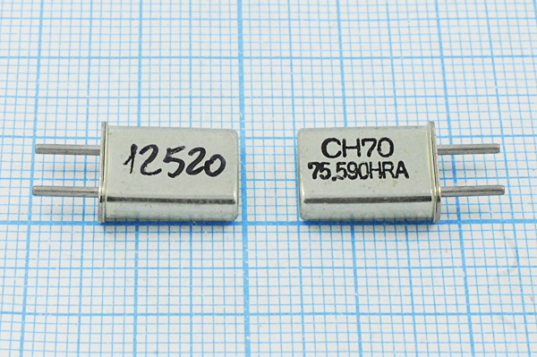 75590 \HC50U\\\\\[12520] (CH70 75.590HRA) --- Кварцевые резонаторы (пьезокерамические, диэлектрические, ПАВ (SAW), резонаторы из других пьезоматериалов)