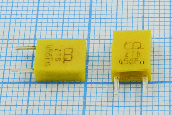 456 \C07x4x09P2\\\\ZTB456F11\2P-2 --- Кварцевые резонаторы (пьезокерамические, диэлектрические, ПАВ (SAW), резонаторы из других пьезоматериалов)