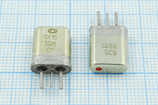 ф 24975 \пол\ 13/ \\\ФП2П6-398-01\\ --- Кварцевые фильтры (диэлектрические, пьезокерамические, ПАВ (SAW), ФЭМ, фильтры из других пьезоматериалов)