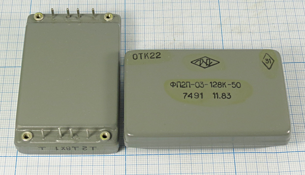 ф 128 \пол\  0,05/3\\\ФП2П-03-128-50\\ --- Кварцевые фильтры (диэлектрические, пьезокерамические, ПАВ (SAW), ФЭМ, фильтры из других пьезоматериалов)