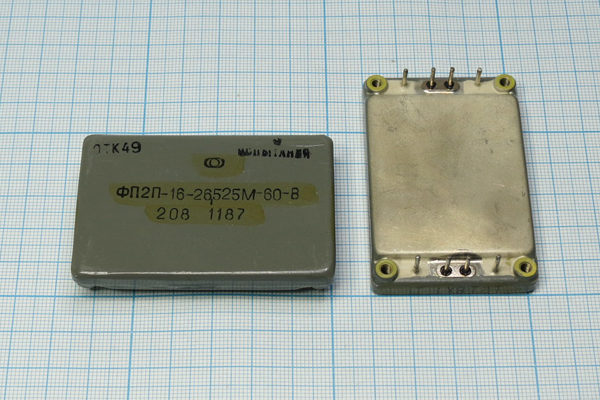 ф 26525 \пол\ 60/6\66x43x14\\ФП2П-16-26,525М-60-В\ --- Кварцевые фильтры (диэлектрические, пьезокерамические, ПАВ (SAW), ФЭМ, фильтры из других пьезоматериалов)