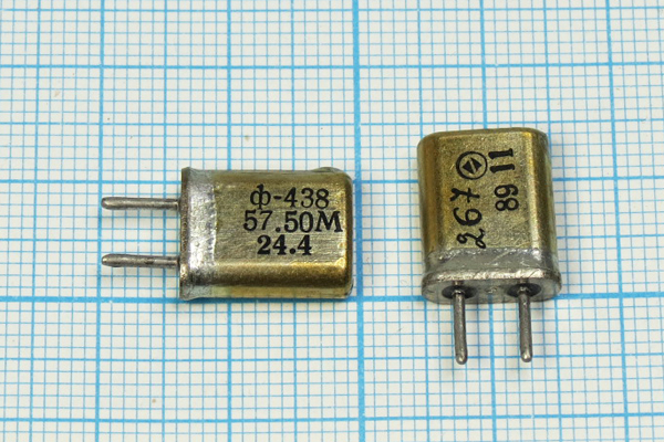 ф 57500 \пол\ 24,4/3\HC25U\\ФП2П8-438-57.50М-24,4\ --- Кварцевые фильтры (диэлектрические, пьезокерамические, ПАВ (SAW), ФЭМ, фильтры из других пьезоматериалов)