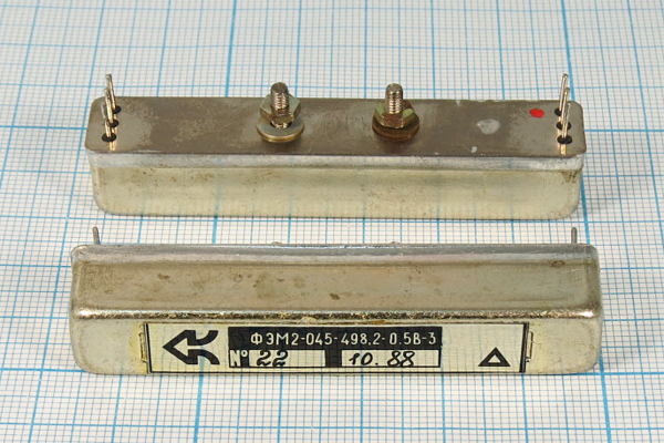 ф 498,2 \пол\  0,5/ \\\ФЭМ2-045-0,5В-3\\ --- Кварцевые фильтры (диэлектрические, пьезокерамические, ПАВ (SAW), ФЭМ, фильтры из других пьезоматериалов)