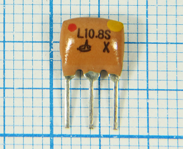 ф 10800 \пол\230/3\SFEL\\LT10,8MS2H\\(жел)прав+(кр --- Кварцевые фильтры (диэлектрические, пьезокерамические, ПАВ (SAW), ФЭМ, фильтры из других пьезоматериалов)