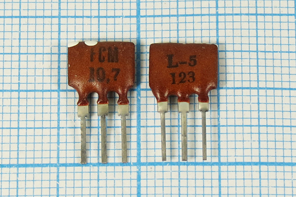 ф 10760 \пол\\SFEL\3P\FCM10,7\\(L-5 123) --- Кварцевые фильтры (диэлектрические, пьезокерамические, ПАВ (SAW), ФЭМ, фильтры из других пьезоматериалов)