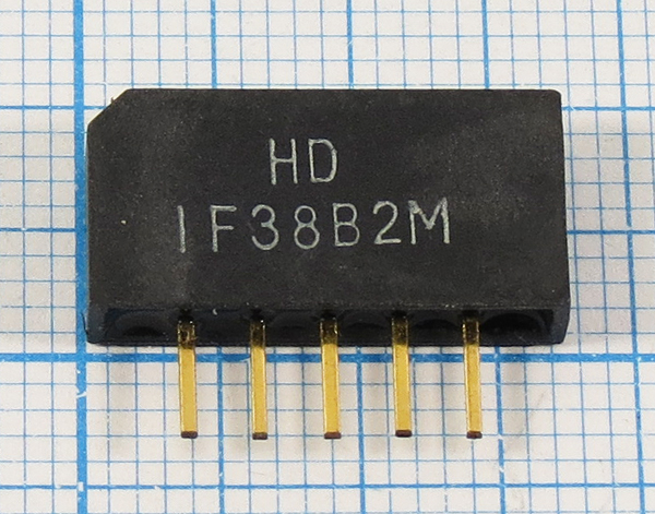 ф 38000 \пол\\SIP5K\5P\HDIF38B2M\BG/DK\SDE --- Кварцевые фильтры (диэлектрические, пьезокерамические, ПАВ (SAW), ФЭМ, фильтры из других пьезоматериалов)