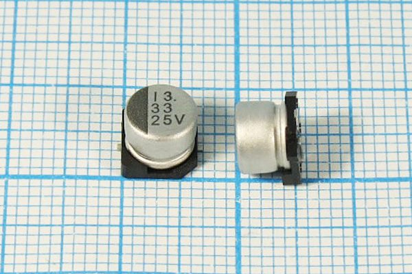 кэ    33\ 25\SMD07x07x05C2\20\+85C\Al\2C\UWX\NICH --- Конденсаторы электролитические