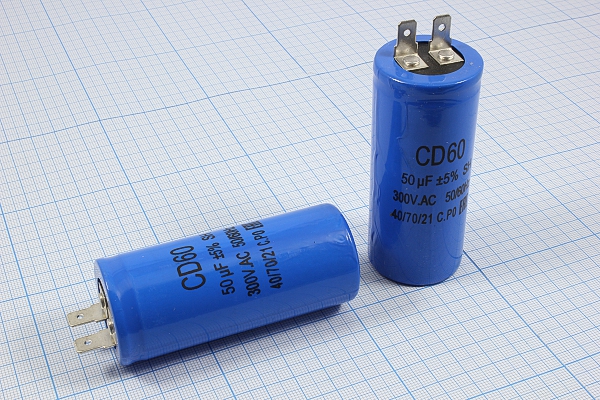кп    50\300~\35x80\ 5\+70C\Al\2T\CD60-H\пуск --- Конденсаторы пусковые