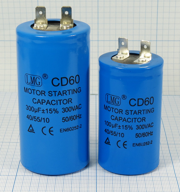 кп   100\300~\40x70\15\-40~55C\Al\2T\CD60-C\LMG --- Конденсаторы пусковые