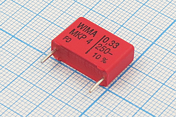 к    0,33 мкФ\  250\18x 5x13\\\\2P\MKP4\WIMA --- Конденсаторы пленочные