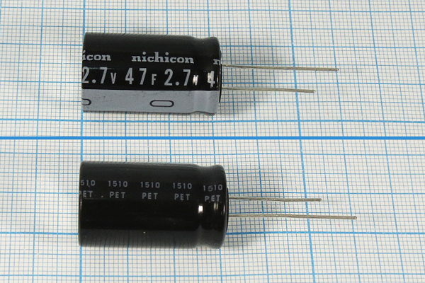 ионистор  47Ф\2,7\18x18x31\\+70C\\2L\UW\NICHICON --- Ионисторы