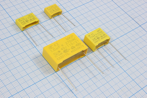 к    0,10 мкФ\  275~\18x 5x11\10\\PP\2P15\MKP-X2\ --- Конденсаторы пленочные