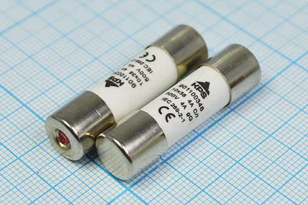 пред 10x38\ 4,0А\500В\ \кер\2C\IEC269-2-1\ --- Плавкие вставки