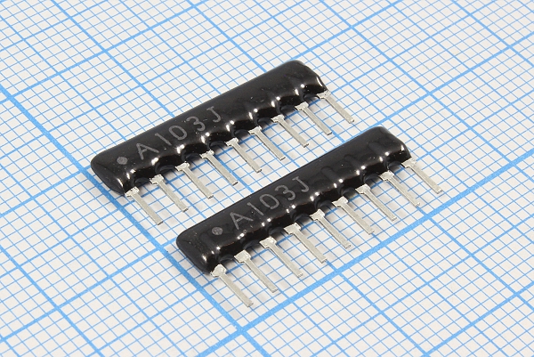 Рсборка  10К x8\0,125\\\\9P\\RAA09J10K --- Резисторные сборки