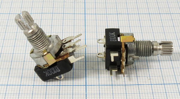 РПвр  50к\ \13x13x12\KC\d6x15\B\ 1\RD1316\выключат --- Поворотные резисторы