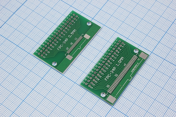 плата монтаж\ 46x26\\\\FPC-34P 0,5мм/1мм-DIP\ --- Платы монтажные