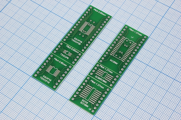 плата монтаж\ 70x19\\\\SO8&16&28/SSOP8&16&28-DIP\ --- Платы монтажные