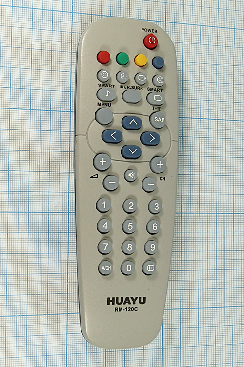 ДУ пульт PHILIPS \HUAYU RM-120C\универсал\ --- Пульты и клавиатуры дистанционного управления