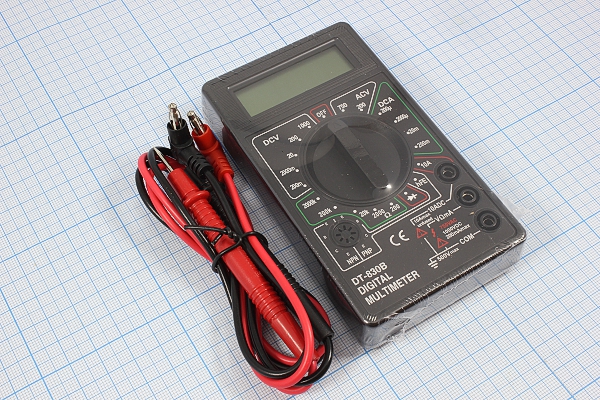 приб мультиметр\цифр\M830B(DT-830B)\черный\Standar --- Мультиметры