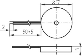 зп 17x 4\1~30\\ 4,0\2L 35\CBE1740BL\DAE YOUNG --- Звонки (зуммеры) пьезоэлектрические без генератора