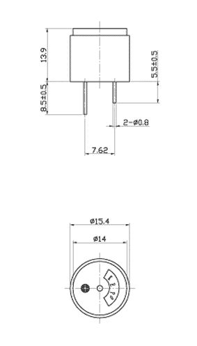 згп 16x14\ 1,5~18\\4,0\2P7,6\KPI-1620\KEPO --- Звонки (зуммеры) пьезоэлектрические c генератором