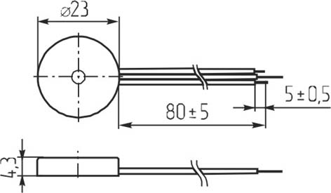 зп 23x 6\3~18\\ 4,0\3L130\KPR3-2313A\KEPO --- Звонки (зуммеры) пьезоэлектрические без генератора